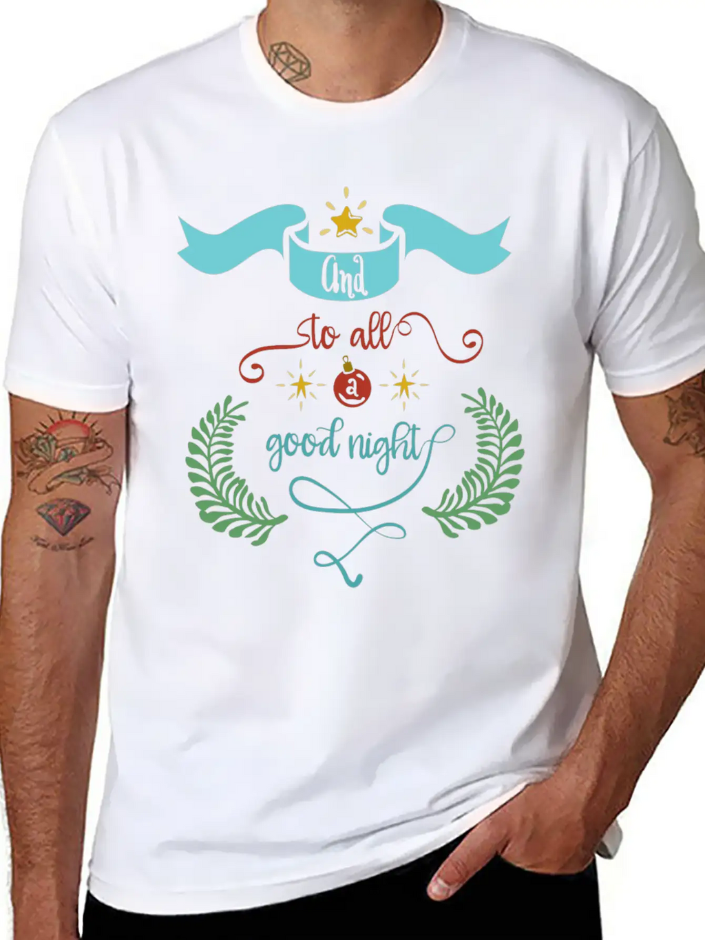 And To All A Good Night Classic Crew Neck Graphic Tee – Everyday Minimal Look