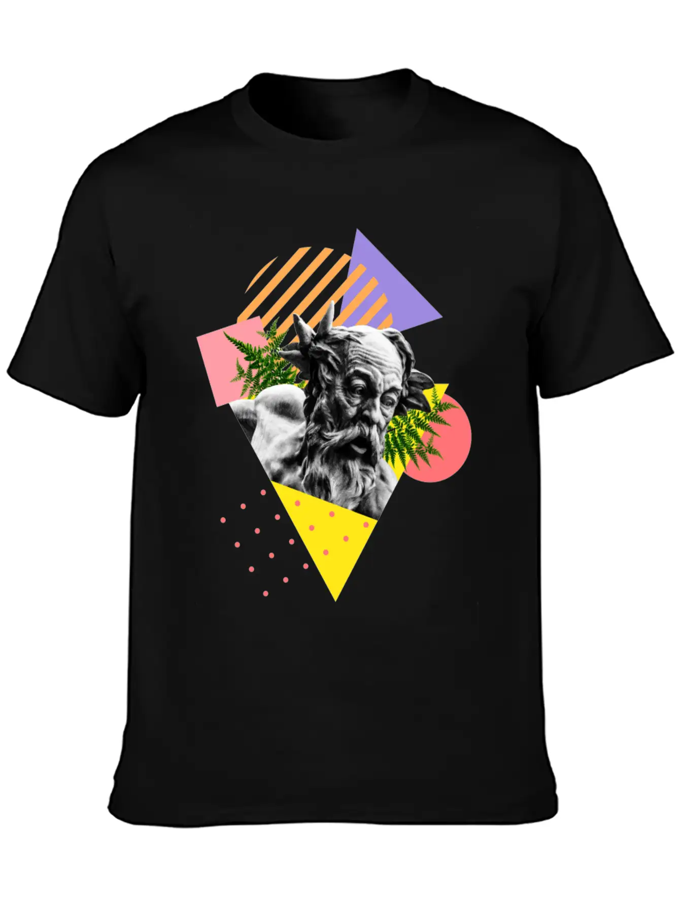 Angel Collage Abstract Timeless Short Sleeve Tee – Comfy And Minimalist Design