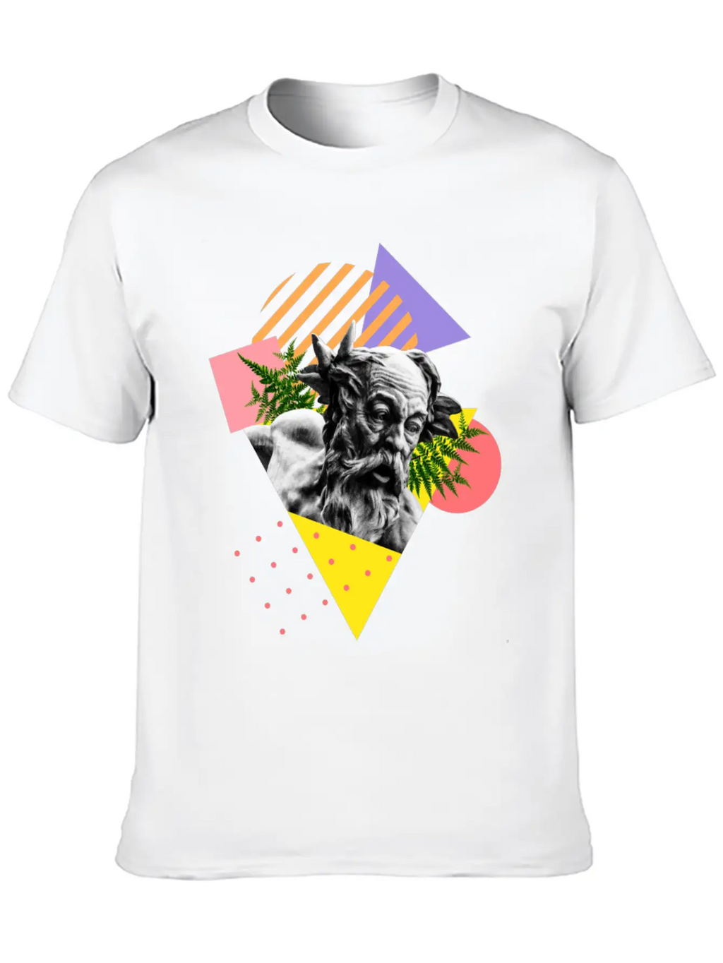 Angel Collage Abstract Timeless Short Sleeve Tee – Comfy And Minimalist Design