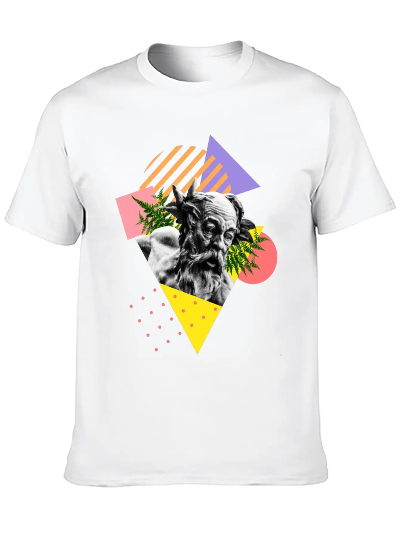 Angel Collage Abstract Timeless Short Sleeve Tee – Comfy And Minimalist Design