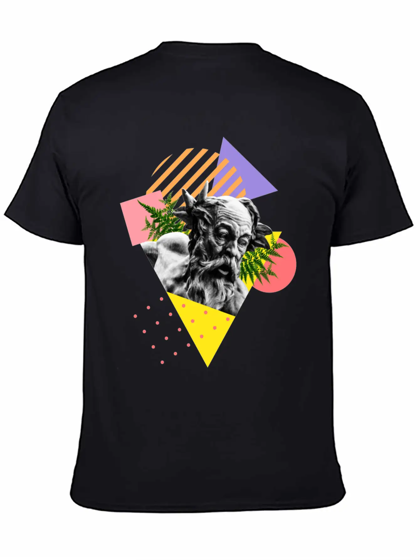 Angel Collage Abstract Timeless Short Sleeve Tee – Comfy And Minimalist Design