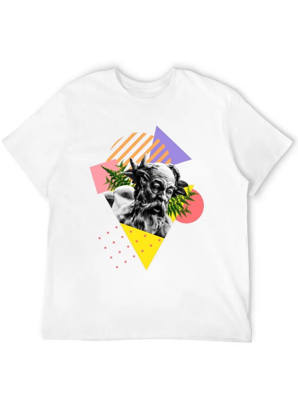 Angel Collage Abstract Timeless Short Sleeve Tee – Comfy And Minimalist Design