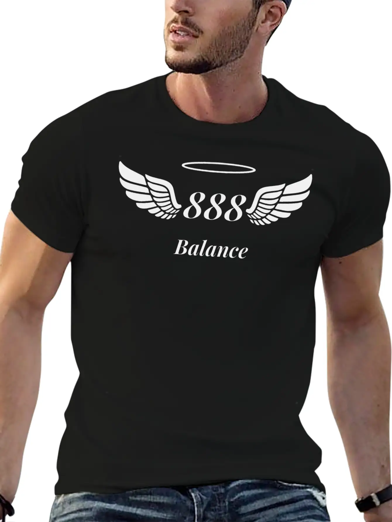 Angel Number 888 Balance Basic Graphic T-Shirt – Daily Comfort In Soft Cotton