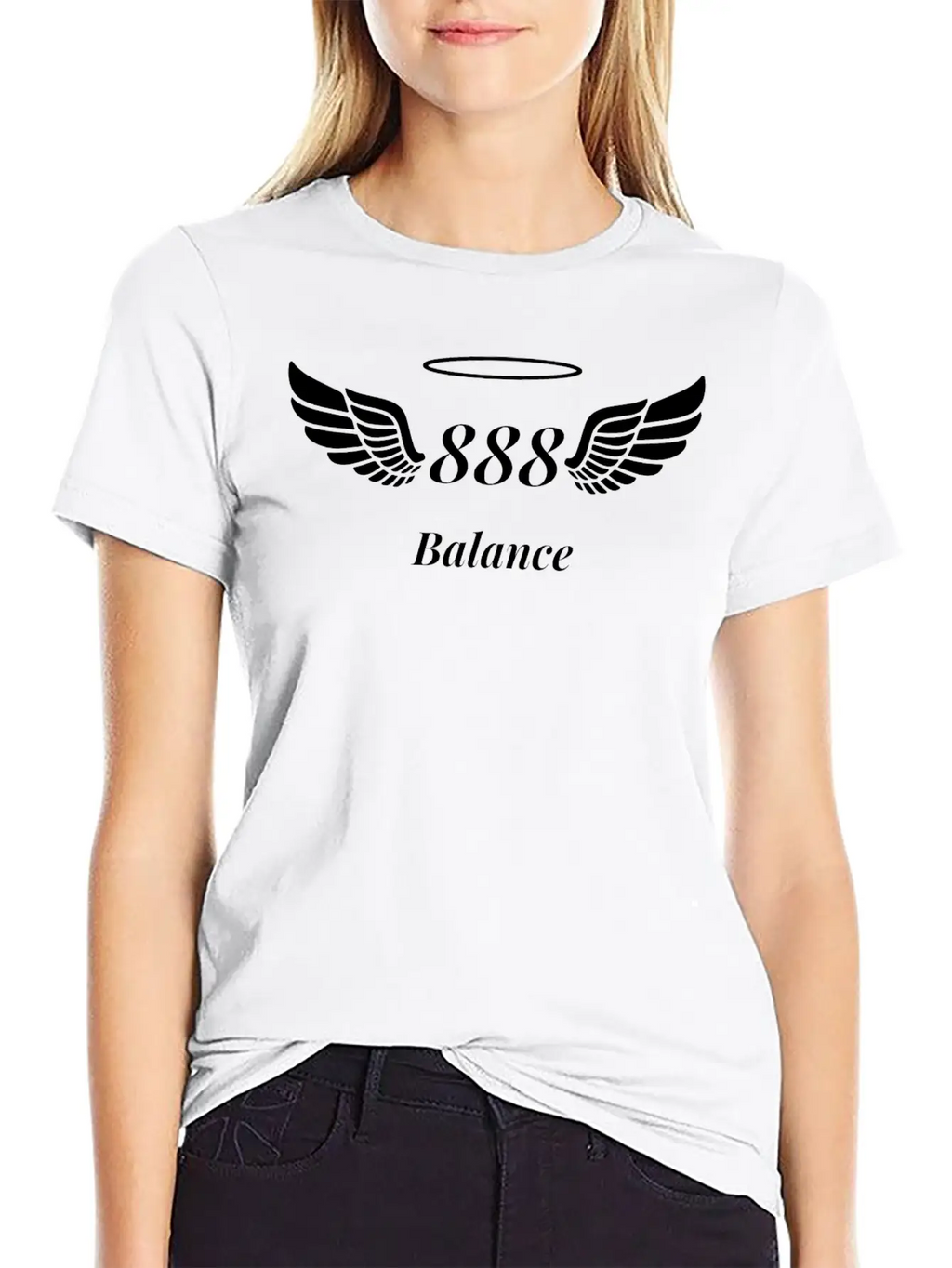 Angel Number 888 Balance Basic Graphic T-Shirt – Daily Comfort In Soft Cotton