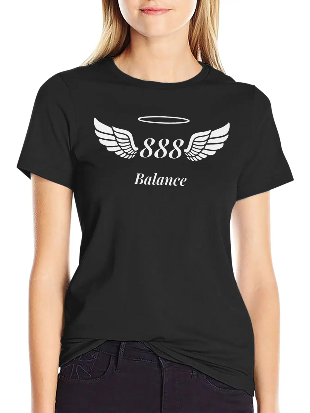 Angel Number 888 Balance Basic Graphic T-Shirt – Daily Comfort In Soft Cotton