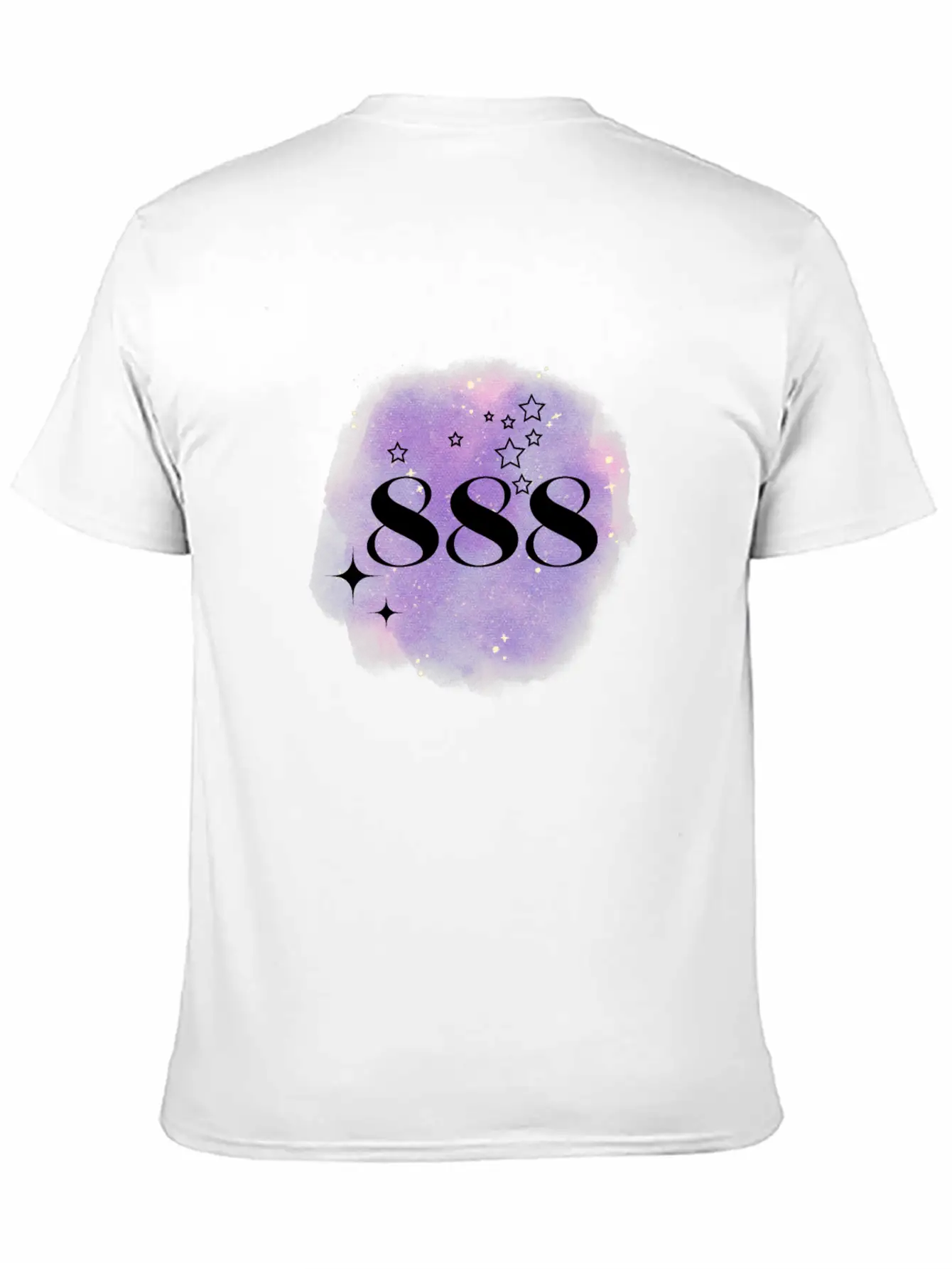 Angel Number 888 Numerology Purple Classic Fit Graphic Tee For Daily Comfort – Unisex Cotton Shirt