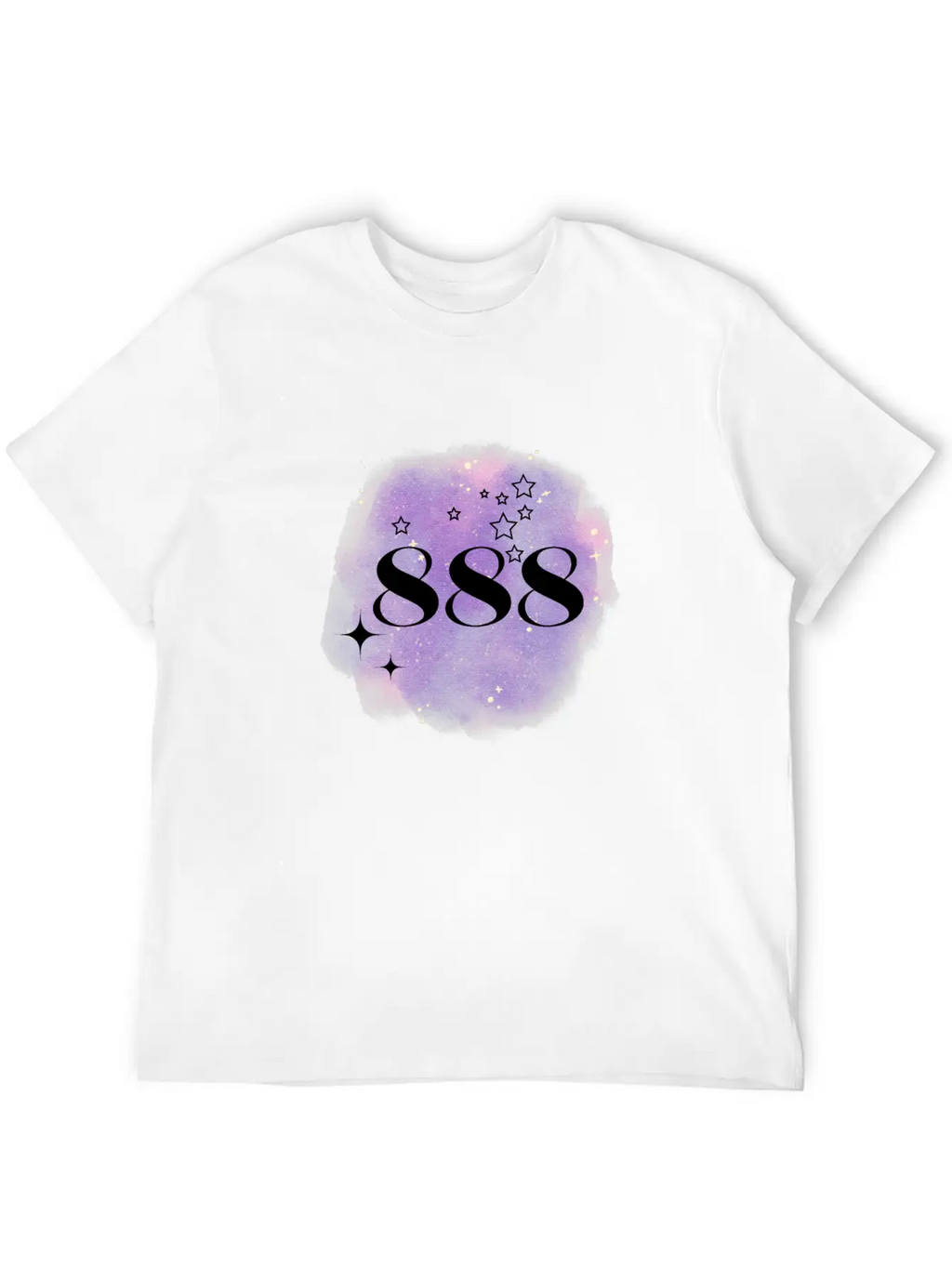 Angel Number 888 Numerology Purple Classic Fit Graphic Tee For Daily Comfort – Unisex Cotton Shirt