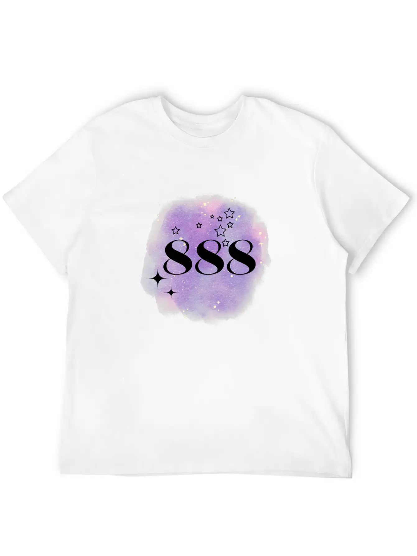 Angel Number 888 Numerology Purple Classic Fit Graphic Tee For Daily Comfort – Unisex Cotton Shirt