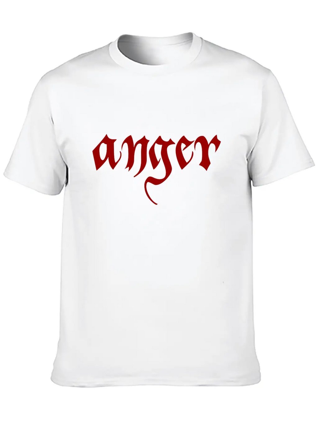 Anger Classic Fit Graphic Tee For Daily Comfort – Unisex Cotton Shirt