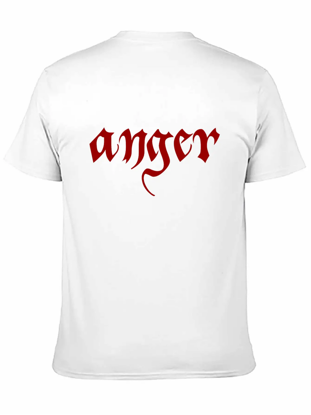 Anger Classic Fit Graphic Tee For Daily Comfort – Unisex Cotton Shirt