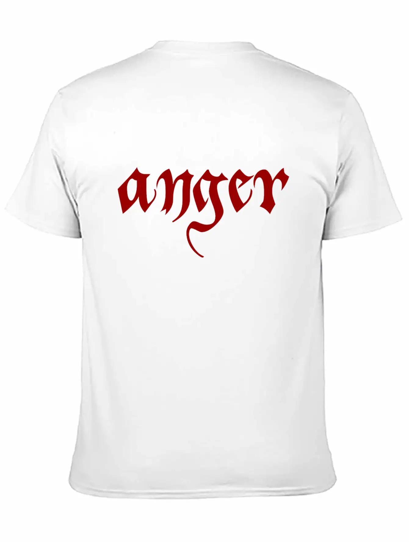 Anger Classic Fit Graphic Tee For Daily Comfort – Unisex Cotton Shirt