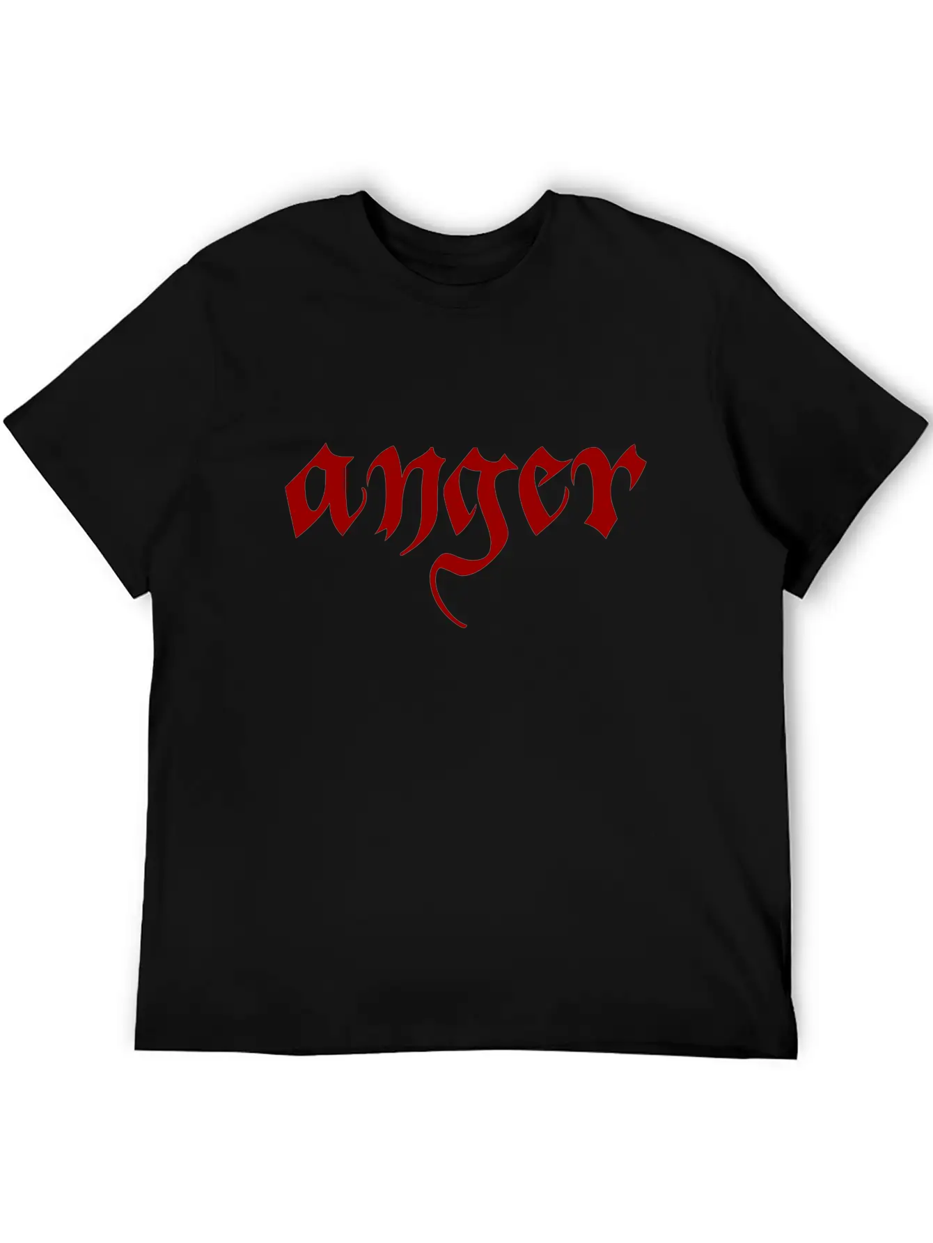 Anger Classic Fit Graphic Tee For Daily Comfort – Unisex Cotton Shirt