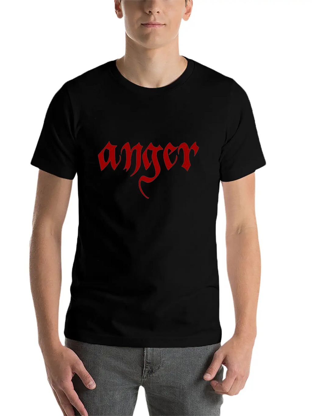 Anger Classic Fit Graphic Tee For Daily Comfort – Unisex Cotton Shirt