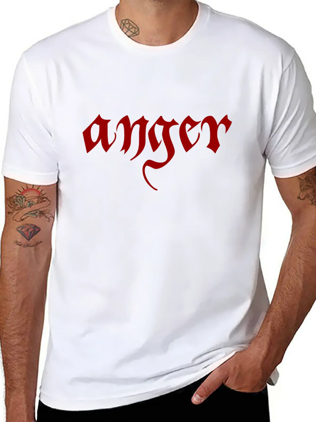 Anger Classic Fit Graphic Tee For Daily Comfort – Unisex Cotton Shirt