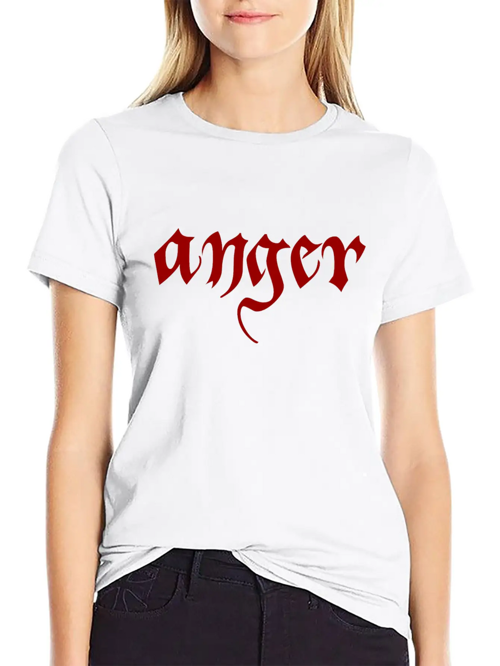 Anger Classic Fit Graphic Tee For Daily Comfort – Unisex Cotton Shirt