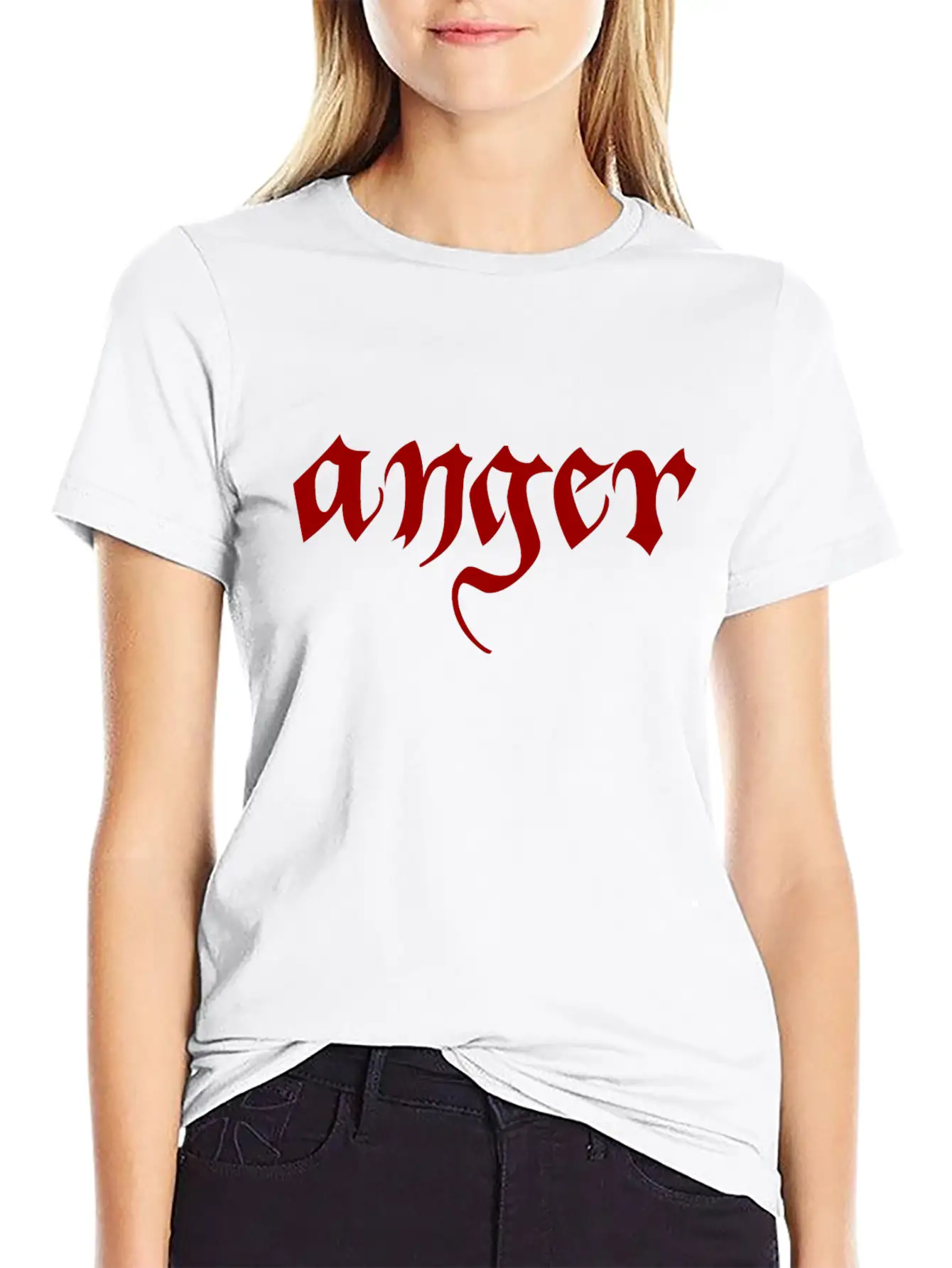 Anger Classic Fit Graphic Tee For Daily Comfort – Unisex Cotton Shirt