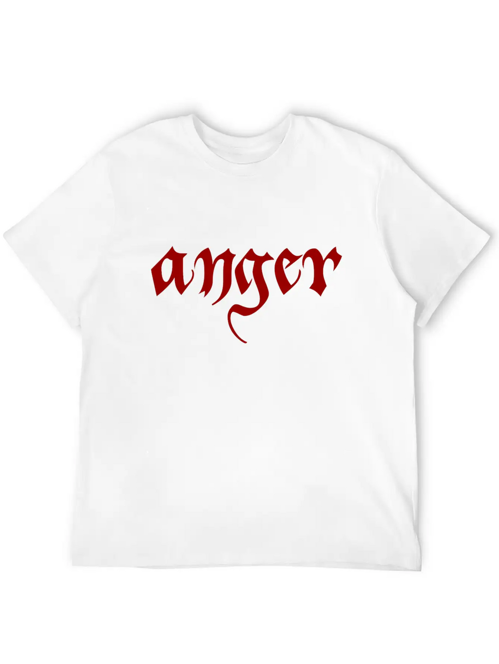 Anger Classic Fit Graphic Tee For Daily Comfort – Unisex Cotton Shirt
