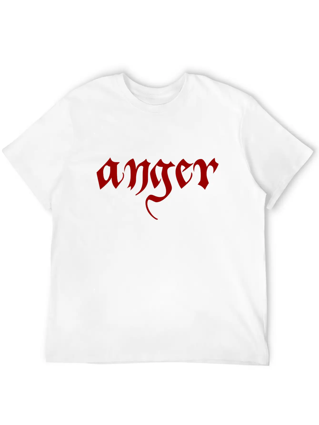 Anger Classic Fit Graphic Tee For Daily Comfort – Unisex Cotton Shirt