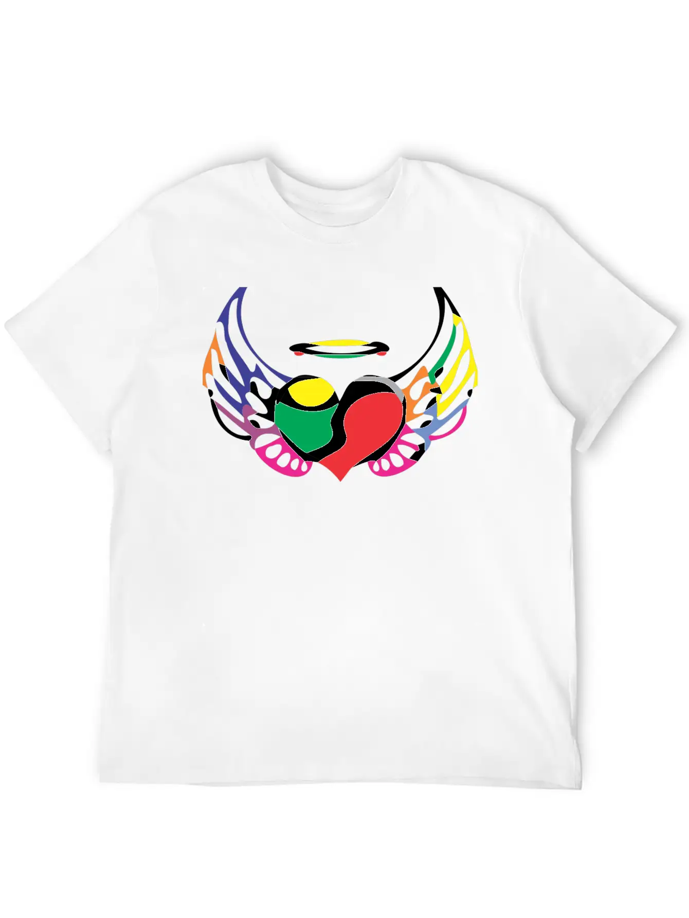 Angle Full Color Child Painting Simple Everyday Graphic Tee – Lightweight Summer Wear
