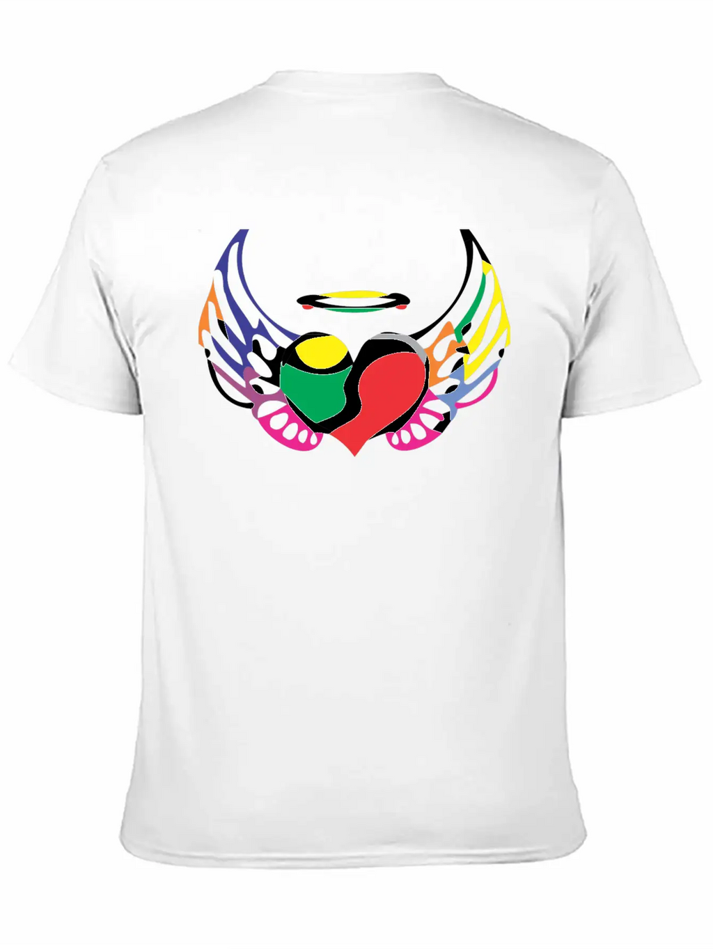 Angle Full Color Child Painting Simple Everyday Graphic Tee – Lightweight Summer Wear