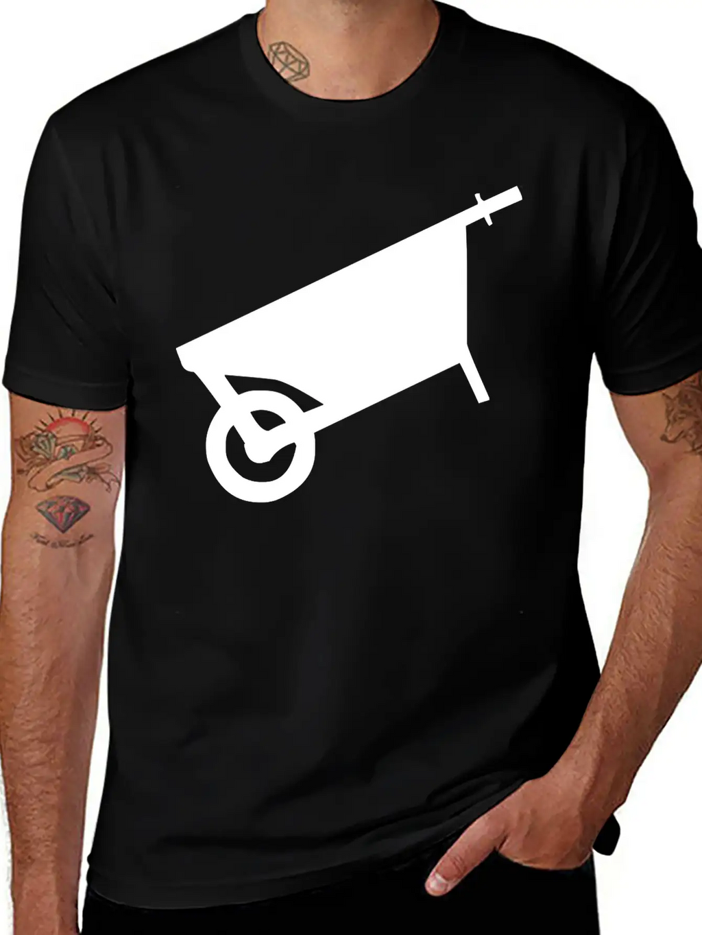 Angled Cart Breathable Soft Cotton T-Shirt – Timeless Casual Look