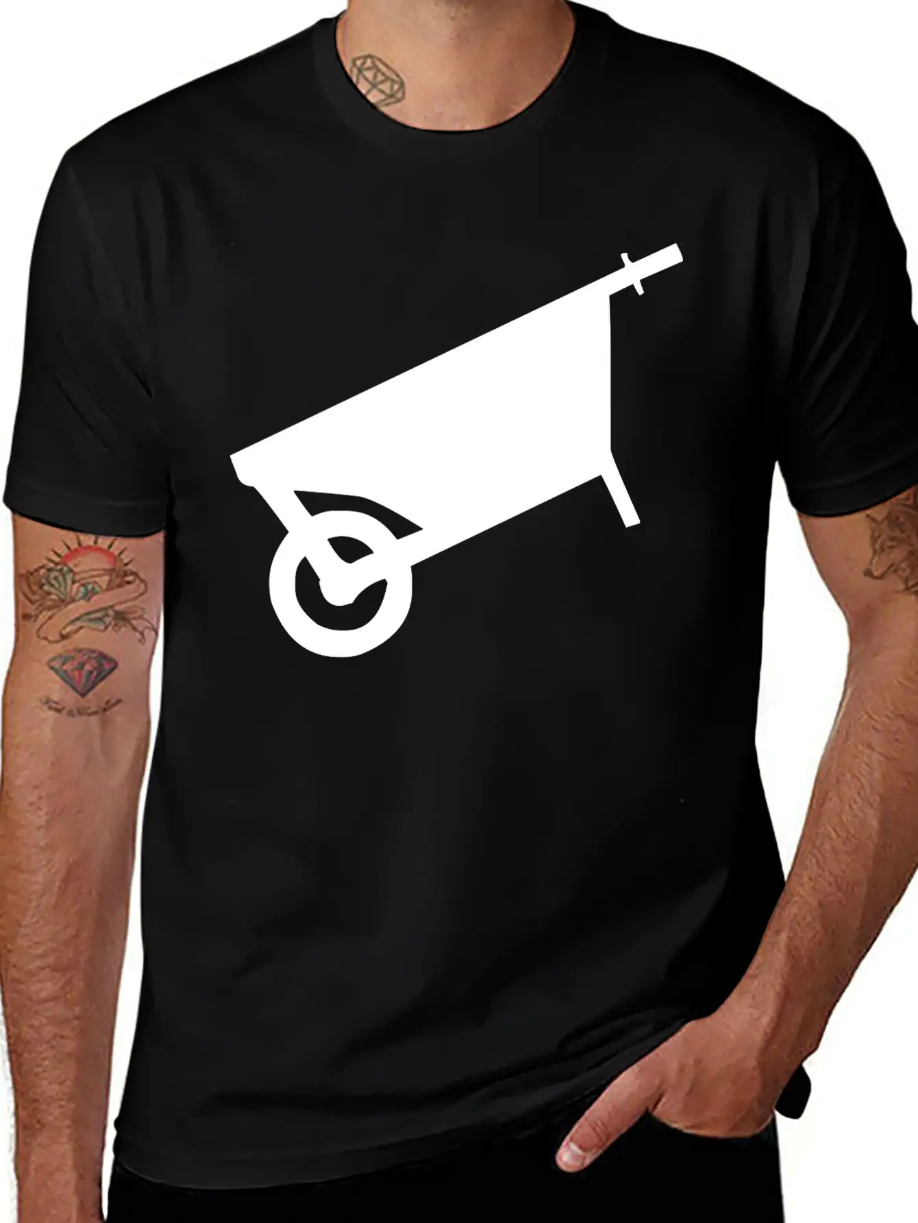 Angled Cart Breathable Soft Cotton T-Shirt – Timeless Casual Look