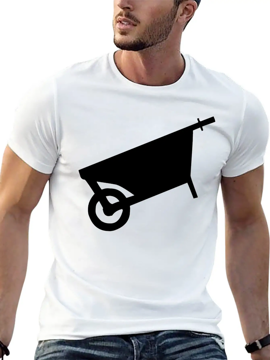 Angled Cart Breathable Soft Cotton T-Shirt – Timeless Casual Look