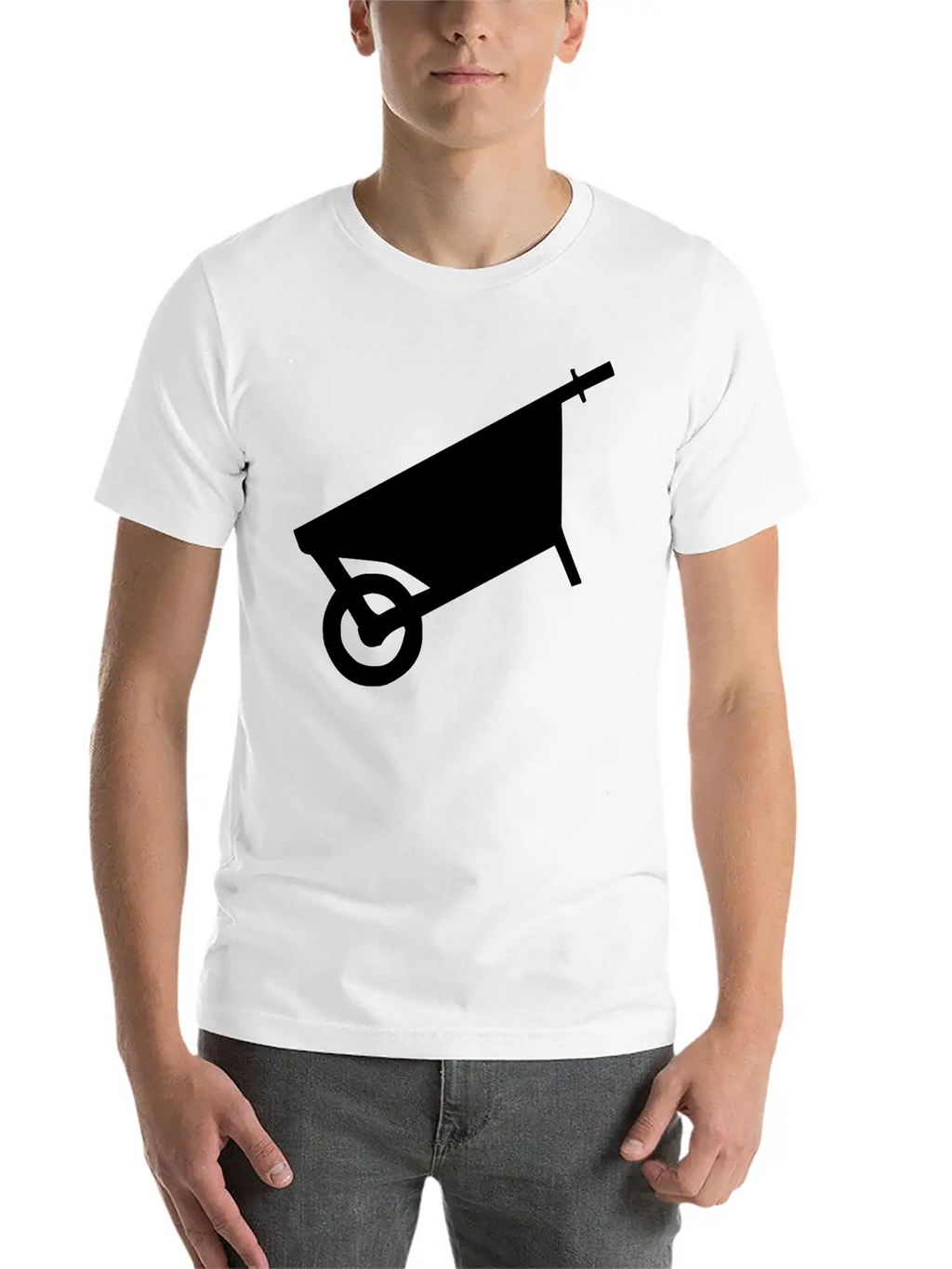 Angled Cart Breathable Soft Cotton T-Shirt – Timeless Casual Look