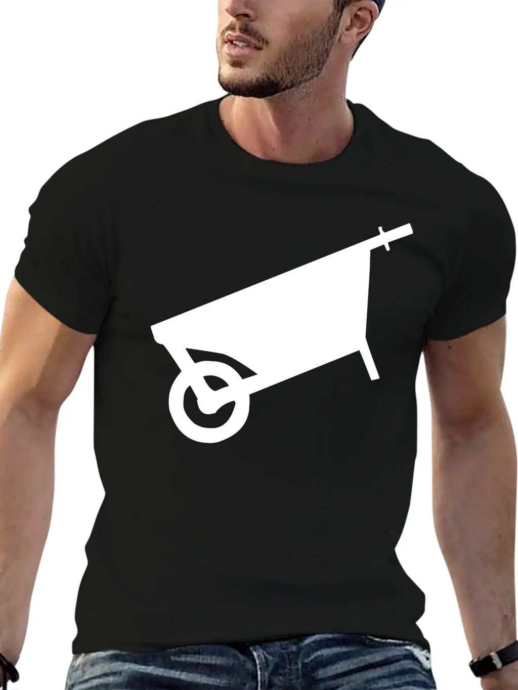 Angled Cart Breathable Soft Cotton T-Shirt – Timeless Casual Look