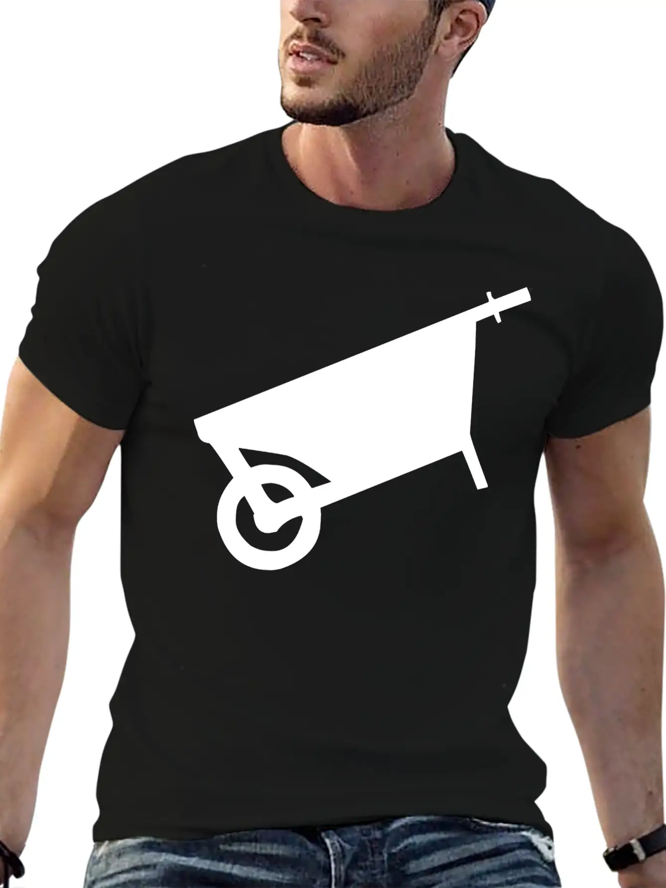 Angled Cart Breathable Soft Cotton T-Shirt – Timeless Casual Look