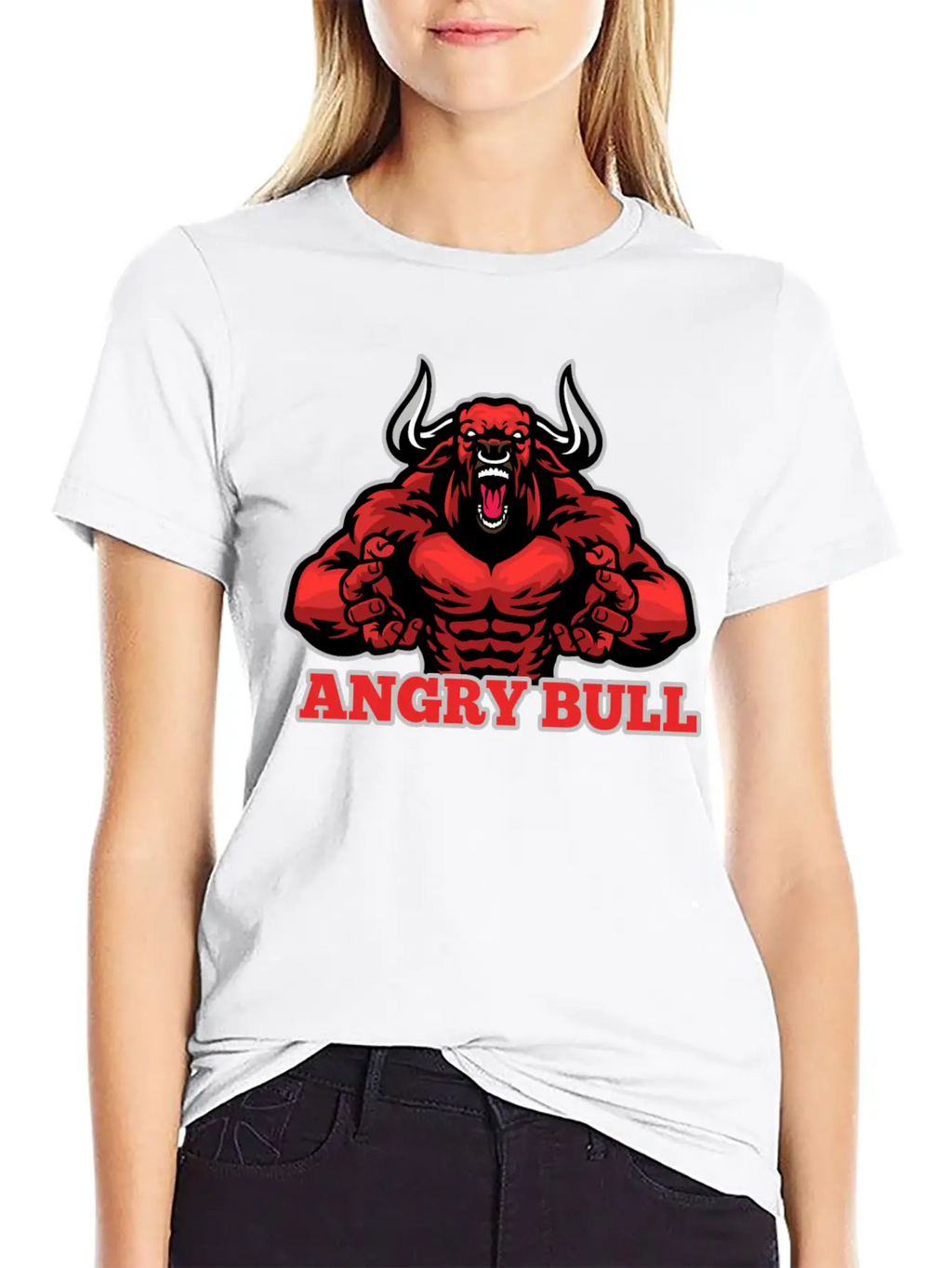 Angry Bull Design Timeless Short Sleeve Tee – Comfy And Minimalist Design