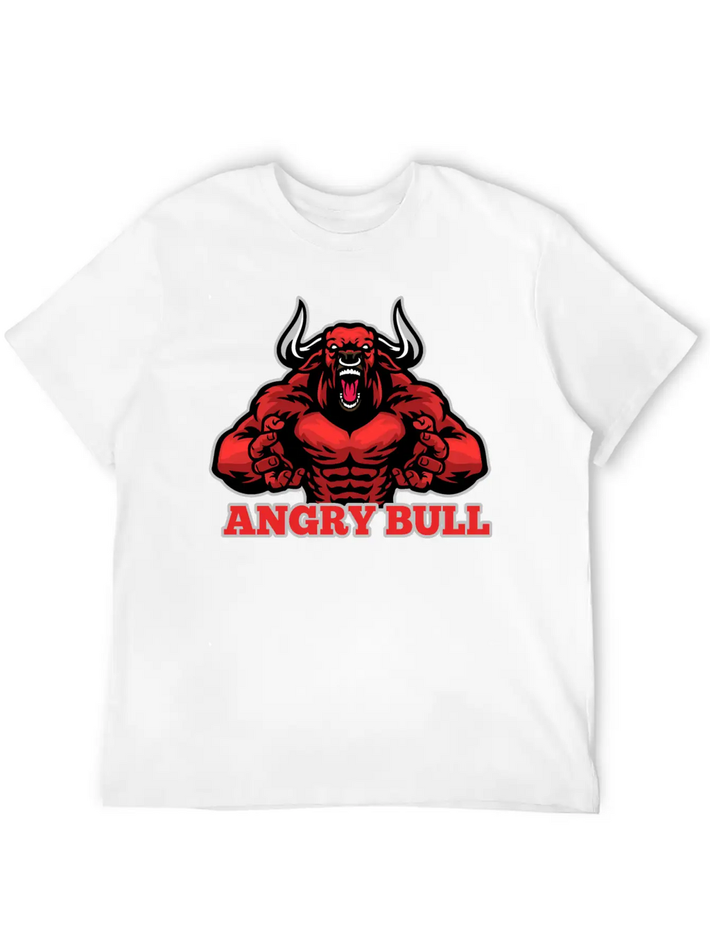 Angry Bull Design Timeless Short Sleeve Tee – Comfy And Minimalist Design