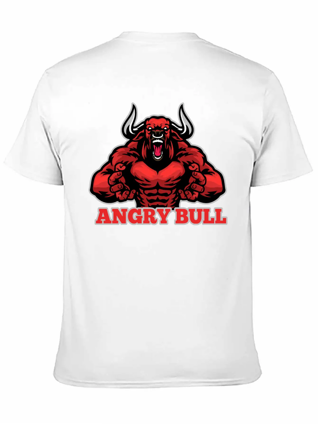 Angry Bull Design Timeless Short Sleeve Tee – Comfy And Minimalist Design