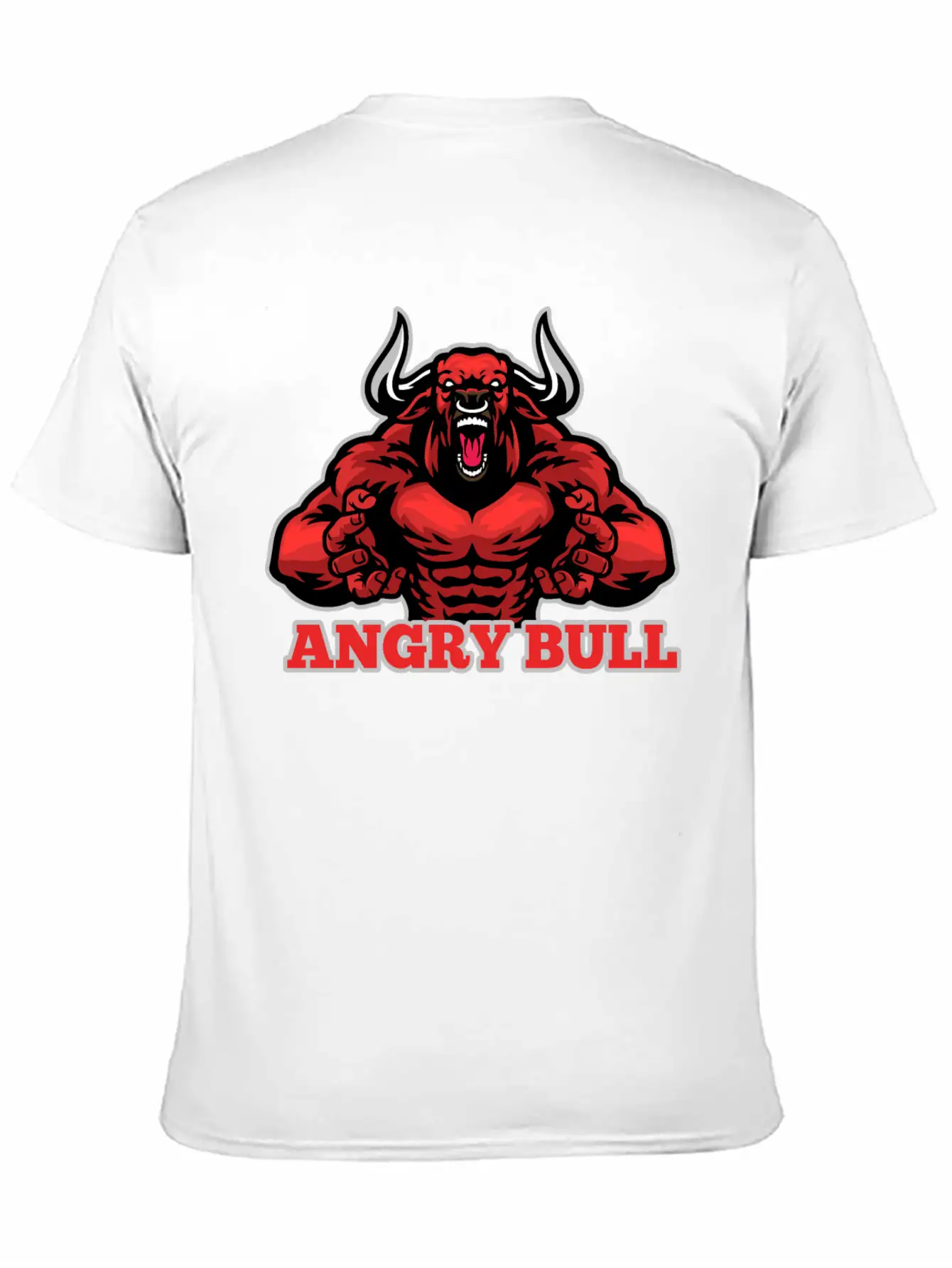 Angry Bull Design Timeless Short Sleeve Tee – Comfy And Minimalist Design