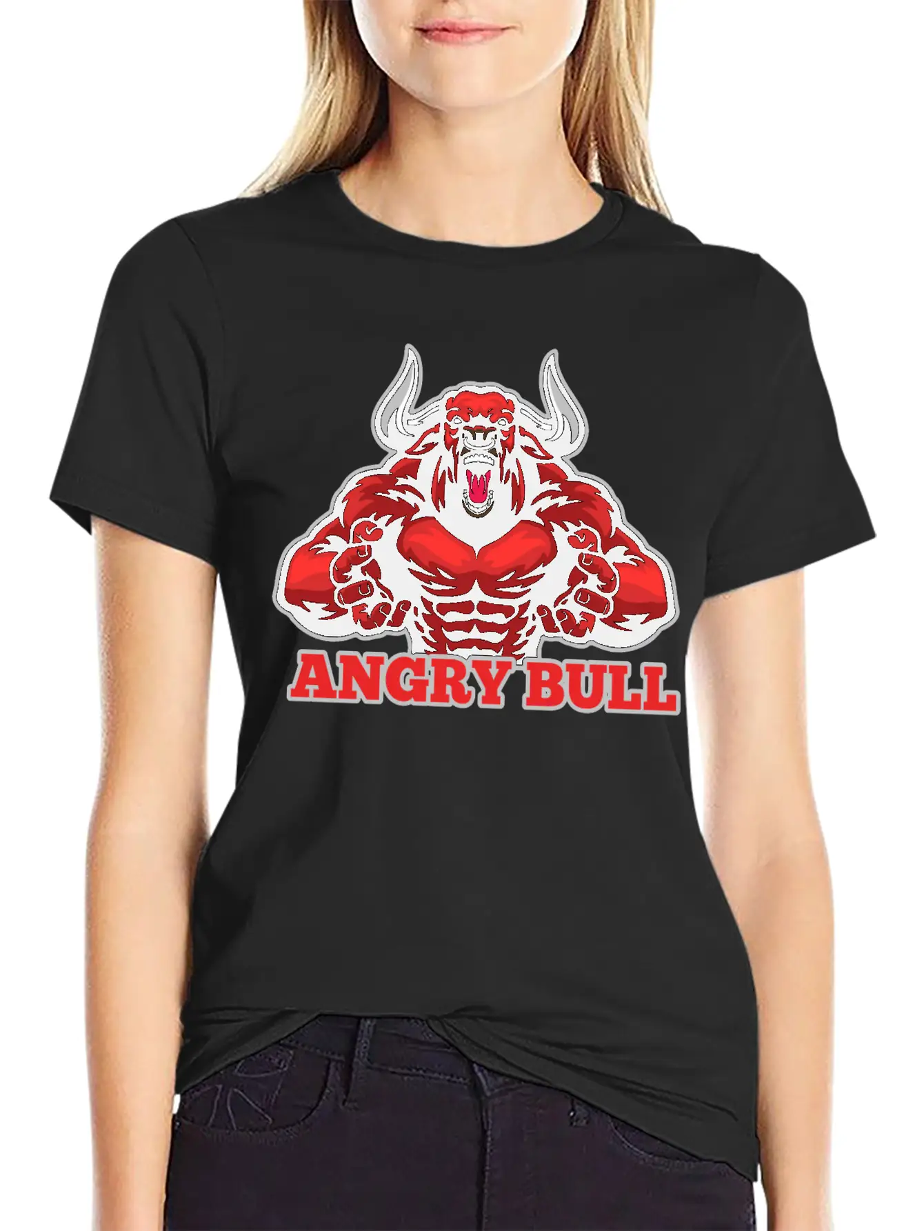 Angry Bull Design Timeless Short Sleeve Tee – Comfy And Minimalist Design