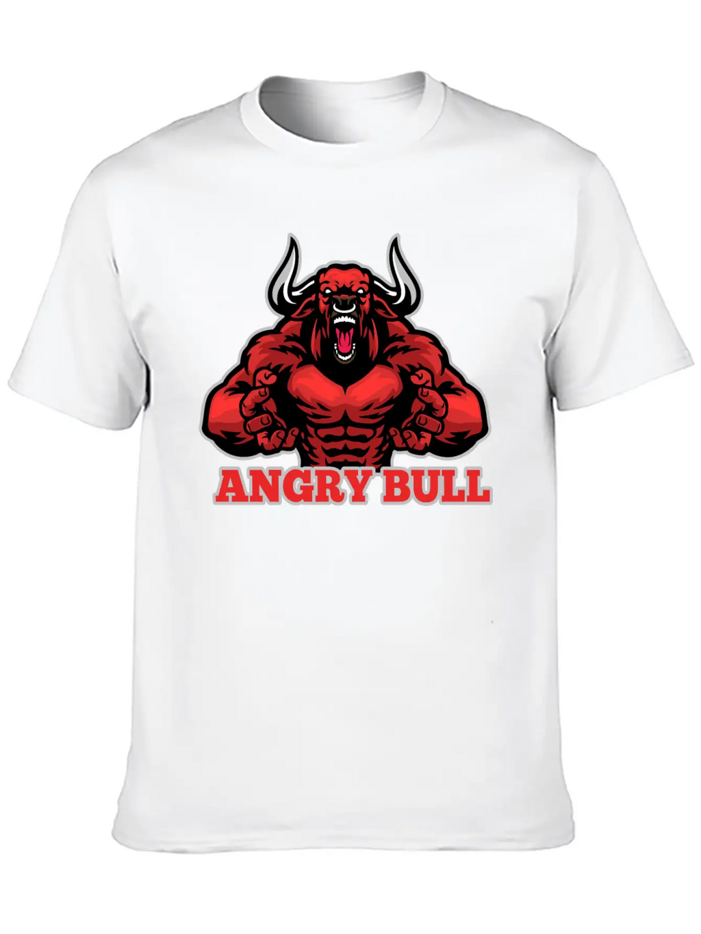 Angry Bull Design Timeless Short Sleeve Tee – Comfy And Minimalist Design
