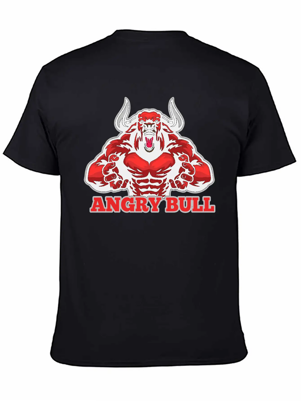 Angry Bull Design Timeless Short Sleeve Tee – Comfy And Minimalist Design