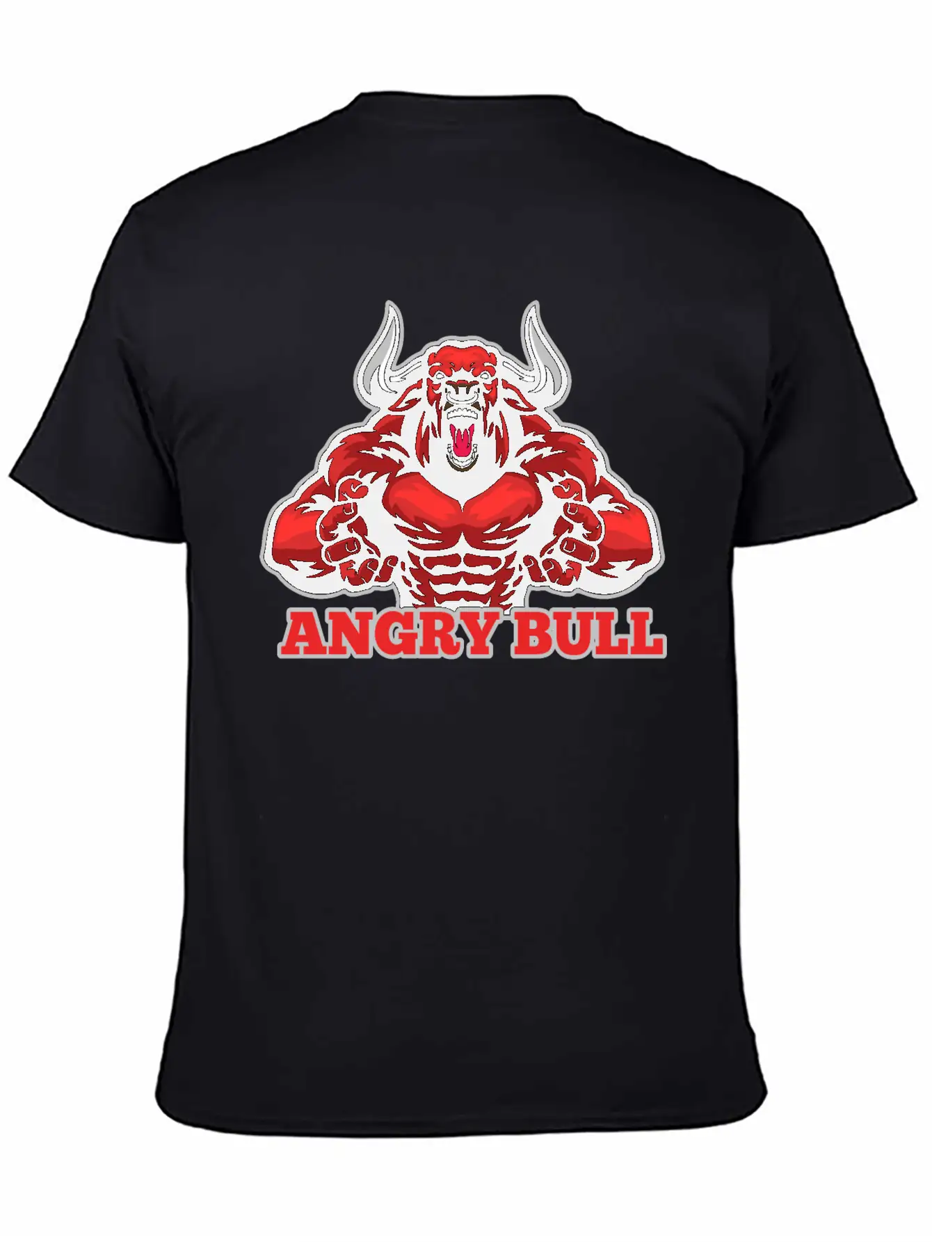 Angry Bull Design Timeless Short Sleeve Tee – Comfy And Minimalist Design