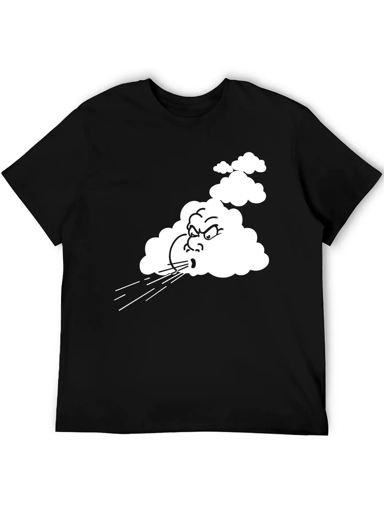 Angry Cloud Breathable Soft Cotton T-Shirt – Timeless Casual Look