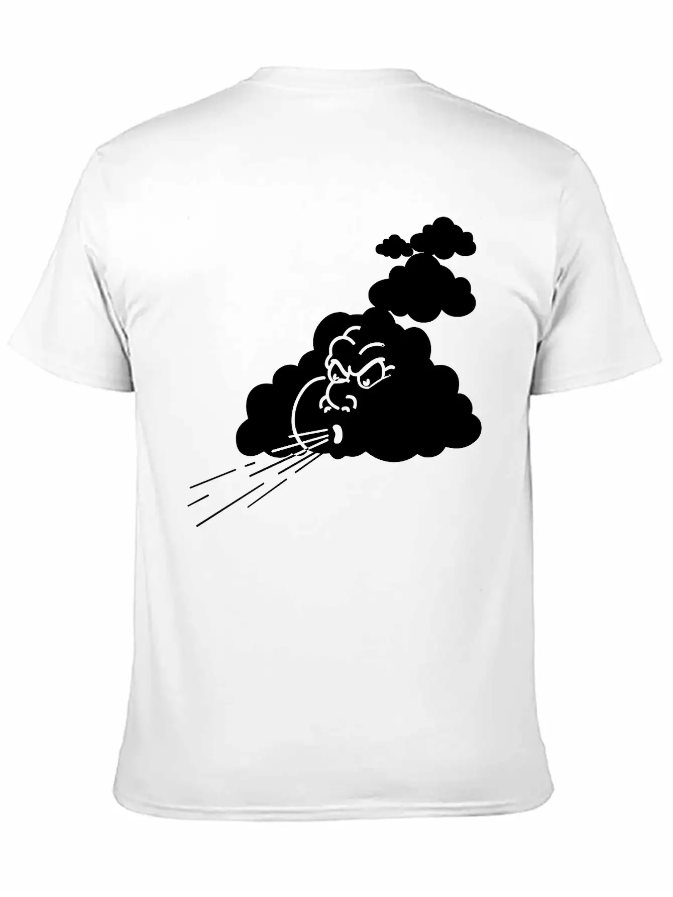 Angry Cloud Breathable Soft Cotton T-Shirt – Timeless Casual Look