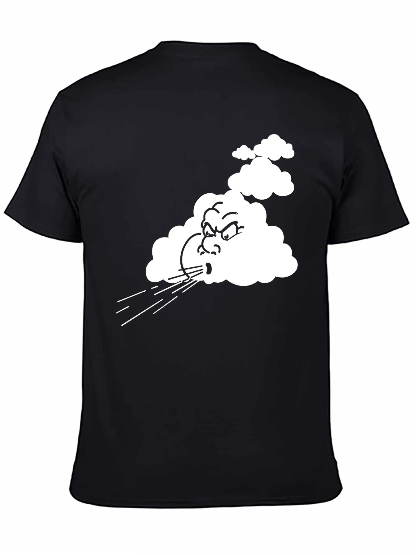 Angry Cloud Breathable Soft Cotton T-Shirt – Timeless Casual Look