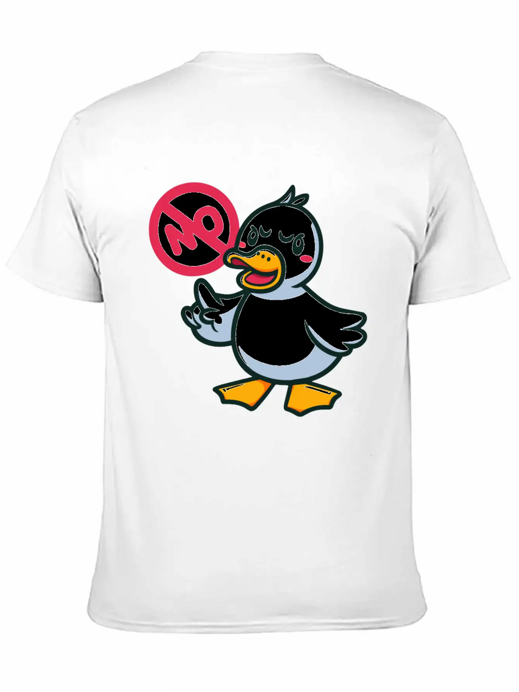 Angry Duck Says No Timeless Short Sleeve Tee – Comfy And Minimalist Design