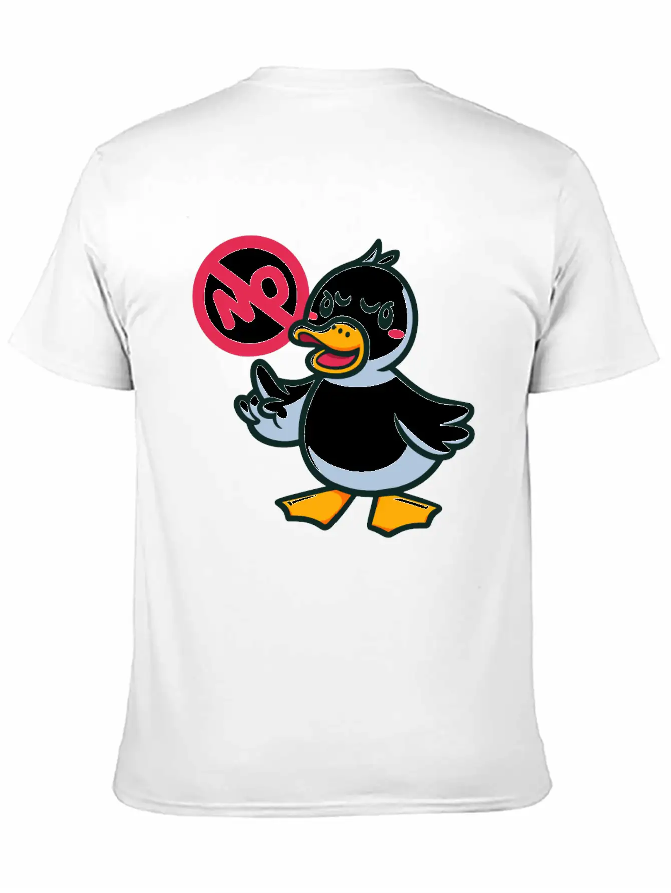 Angry Duck Says No Timeless Short Sleeve Tee – Comfy And Minimalist Design