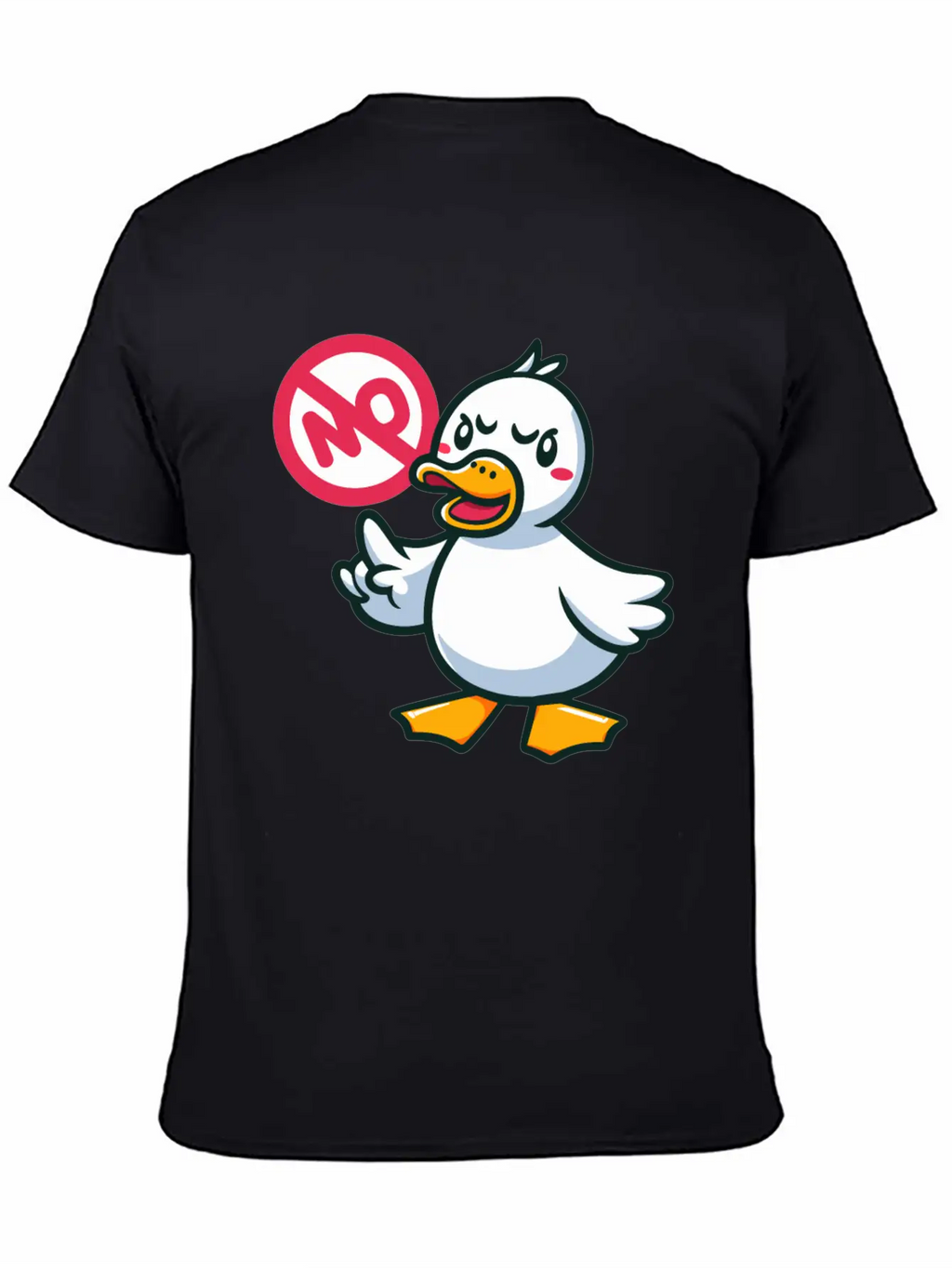 Angry Duck Says No Timeless Short Sleeve Tee – Comfy And Minimalist Design