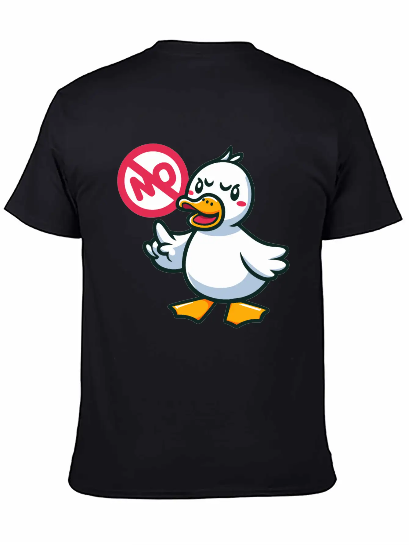 Angry Duck Says No Timeless Short Sleeve Tee – Comfy And Minimalist Design