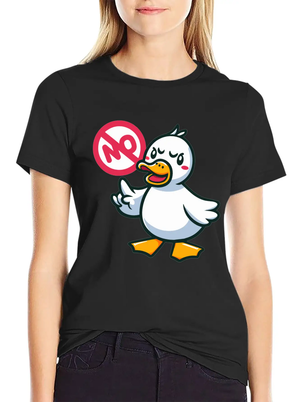 Angry Duck Says No Timeless Short Sleeve Tee – Comfy And Minimalist Design