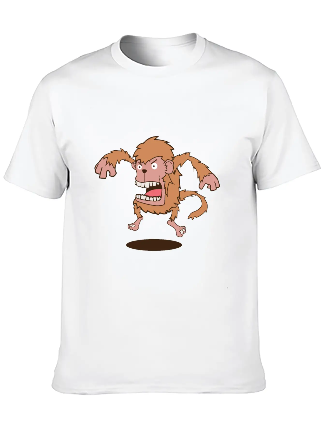 Angry Monkey T-Shirt & Gift Timeless Short Sleeve Tee – Comfy And Minimalist Design