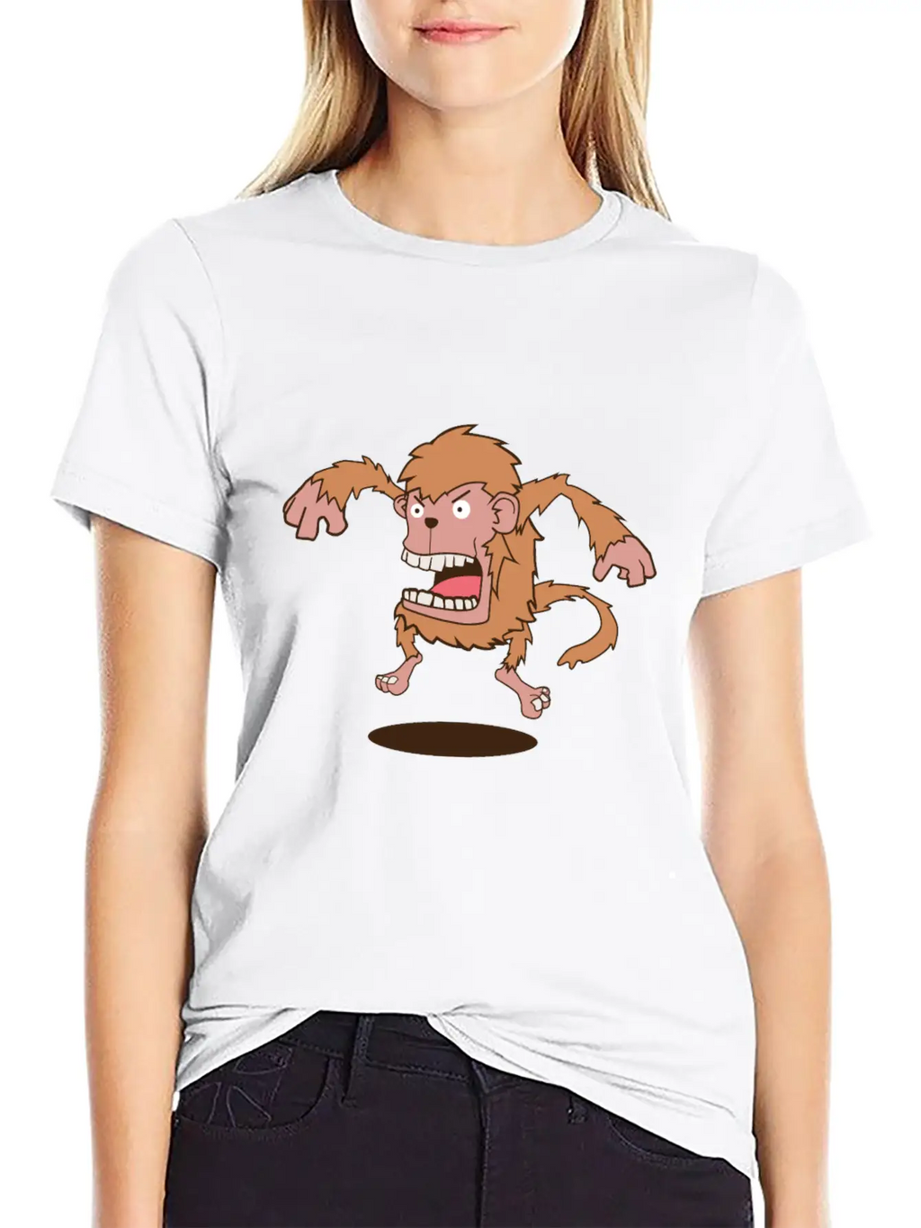 Angry Monkey T-Shirt & Gift Timeless Short Sleeve Tee – Comfy And Minimalist Design