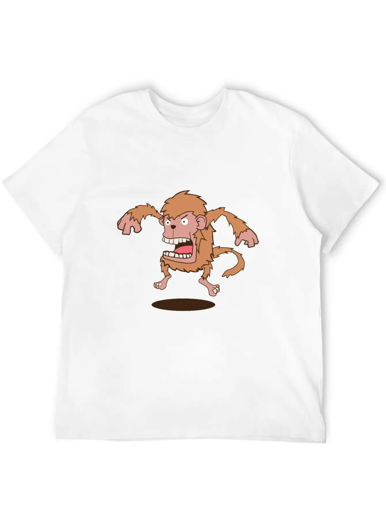 Angry Monkey T-Shirt & Gift Timeless Short Sleeve Tee – Comfy And Minimalist Design
