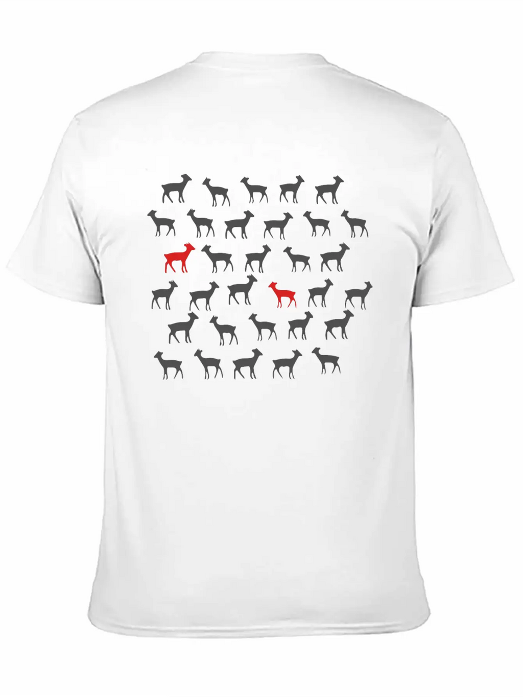 Animal Pattern Unisex Casual T-Shirt – Clean Design For Daily Comfort